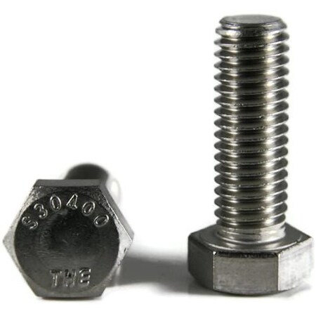 18-8, 3/4"-10 Hex Head Cap Screw, Plain Stainless Steel, 7 in L, 10 PK